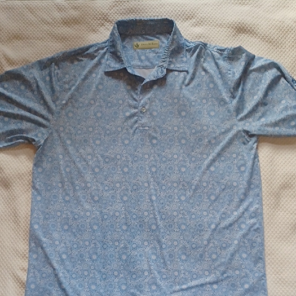 Donald Ross Sportswear Patterned Golf Polo Men's Size Large